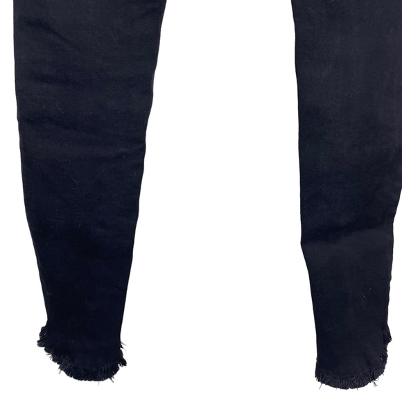 Kancan Women’s Black High Rise Fray Hem Skinny Jeans Size 3/25 - Picture 11 of 13